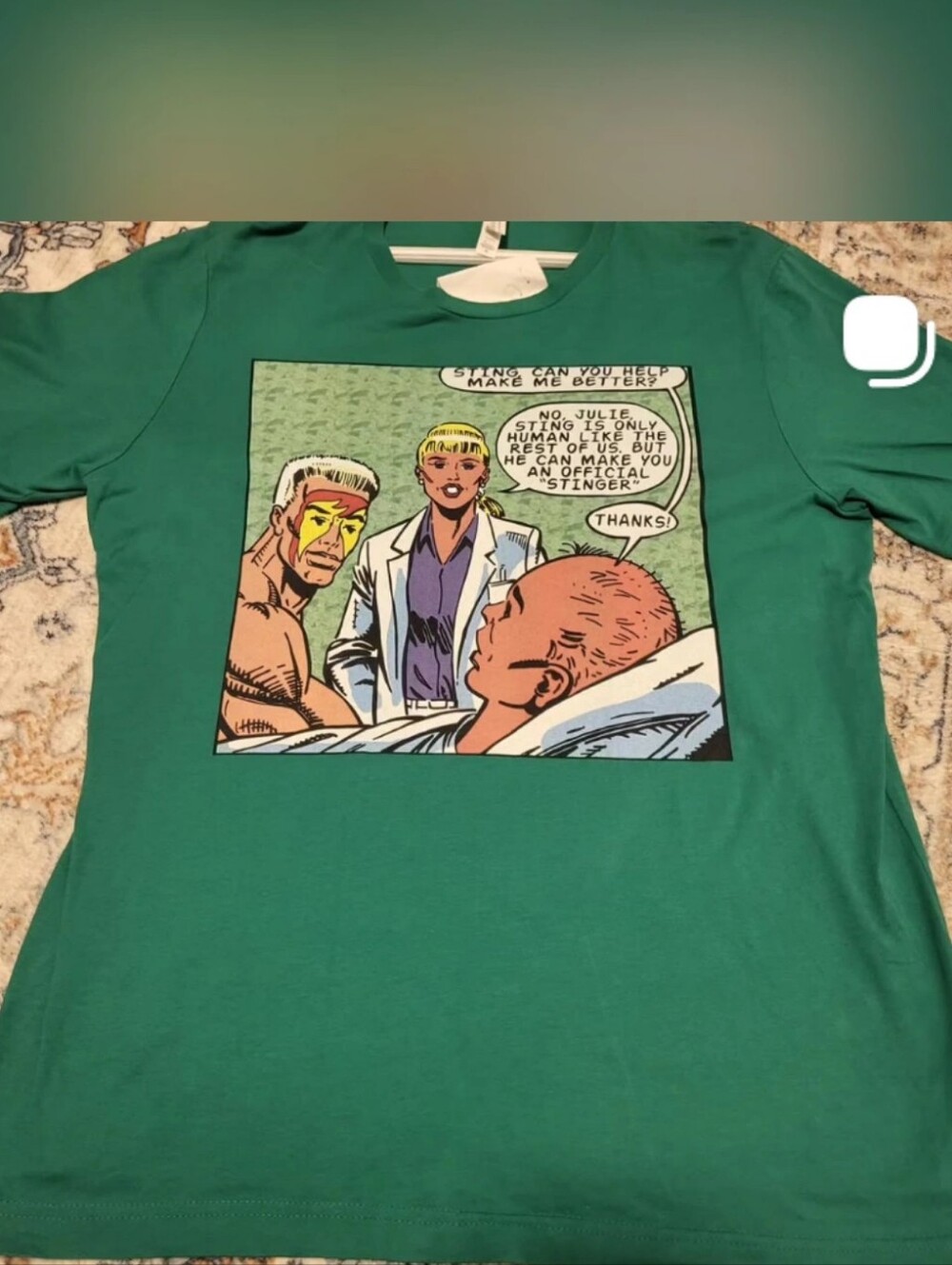 Reprint Wcw Sting Comic Tee